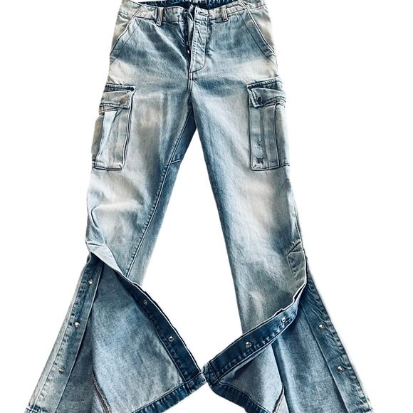 AMIRI: Men's M65 Cargo Flare Jeans - Size 29 - Picture 2 of 10